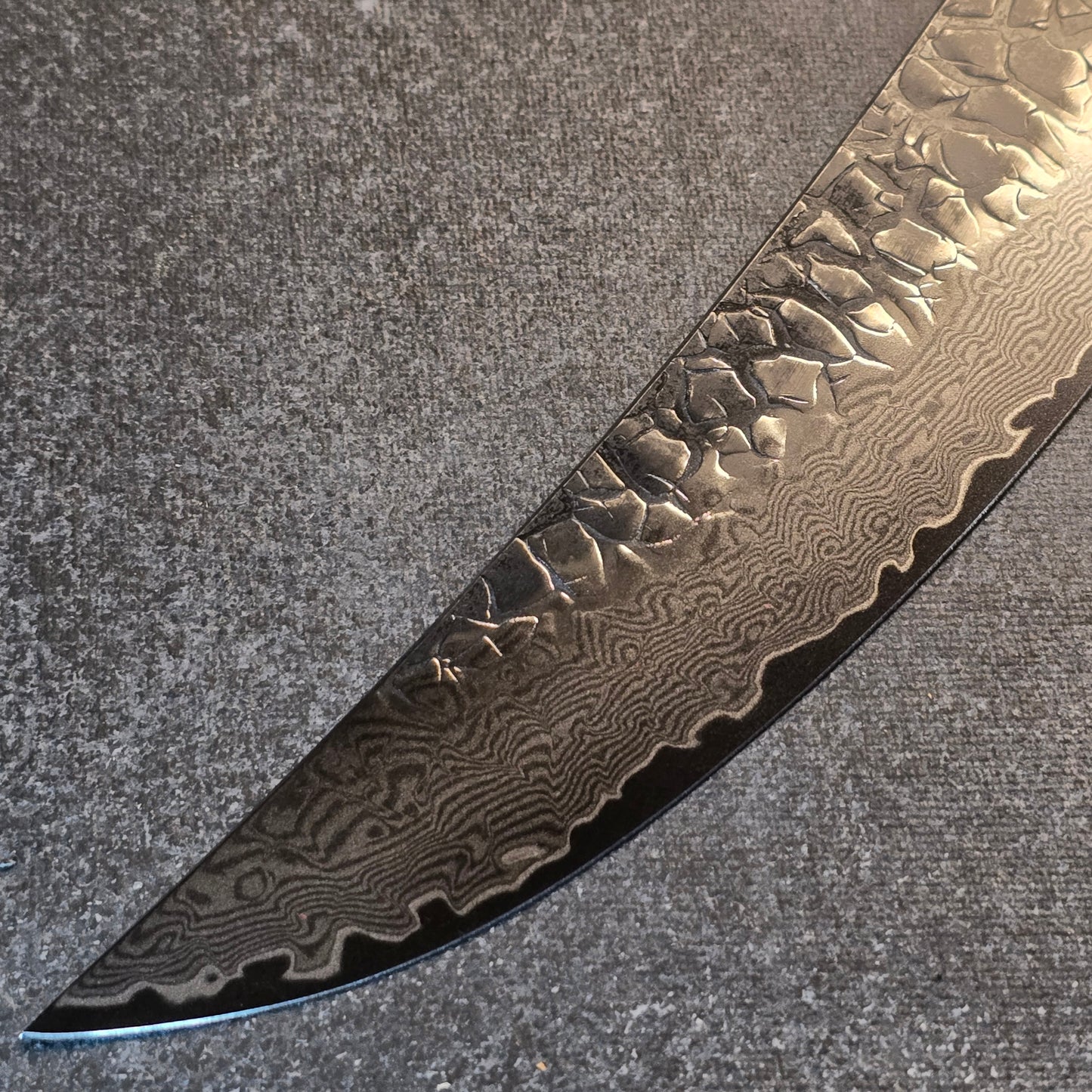 ASKA! SLICER 10" Acero VG10 STONEWASH Y DAMASCO
