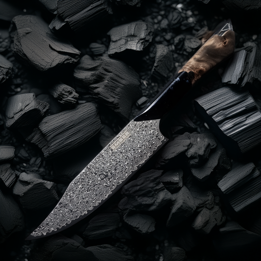 DASTAN CUCHILLO DE CHEF 8" Acero de Damasco recubrimiento DLC