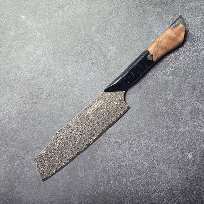 DASTAN NAKIRI 7" Acero de Damasco recubrimiento DLC