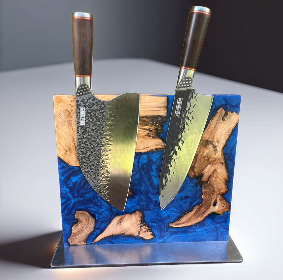 TABLA MAGNETICA DOBLE! MADERA OLIVO Y RESINA