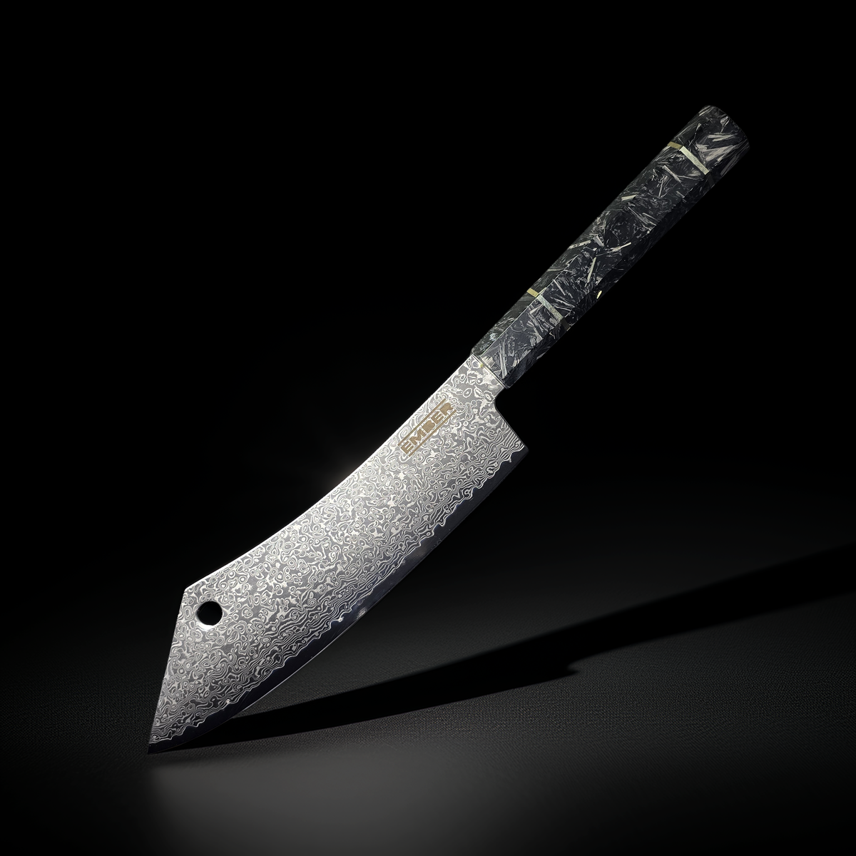 YUGEN! CUCHILLO DE CARNICERO 8.5" Acero de Damasco