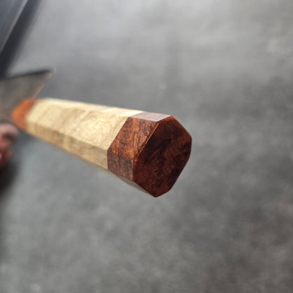 PYRO! CUCHILLO BUNKA - DAMASCO DE COBRE Y BRONCE 8"